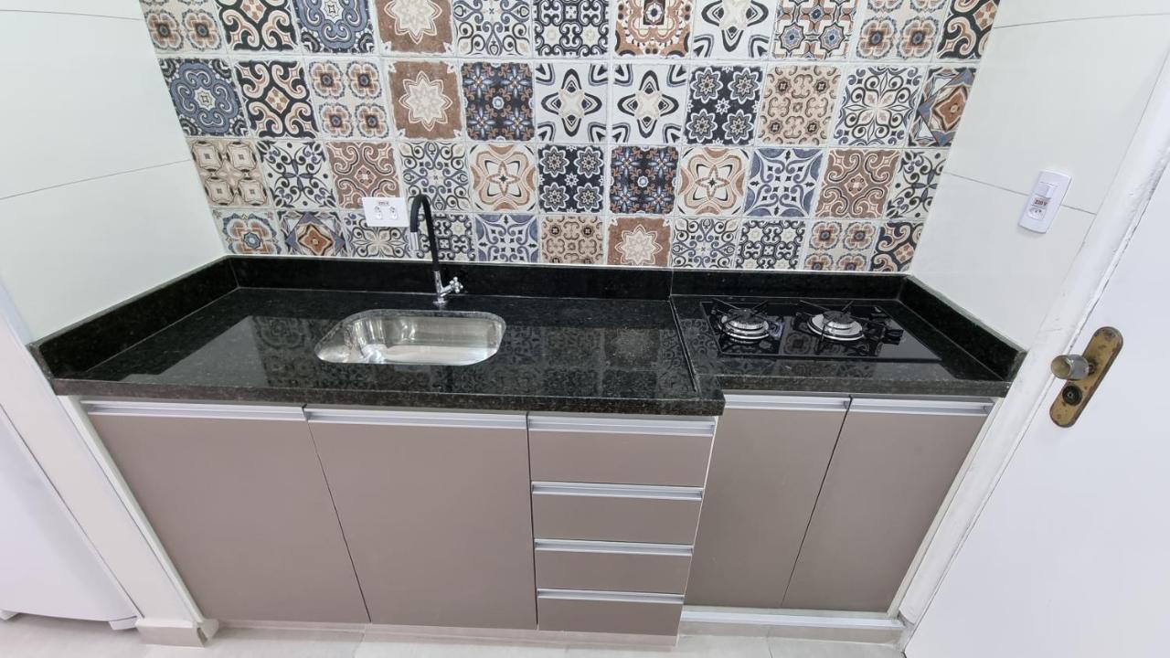 Apartamento Kit Praia Grande Na Guilhermina Frente Mar Leilighet Eksteriør bilde