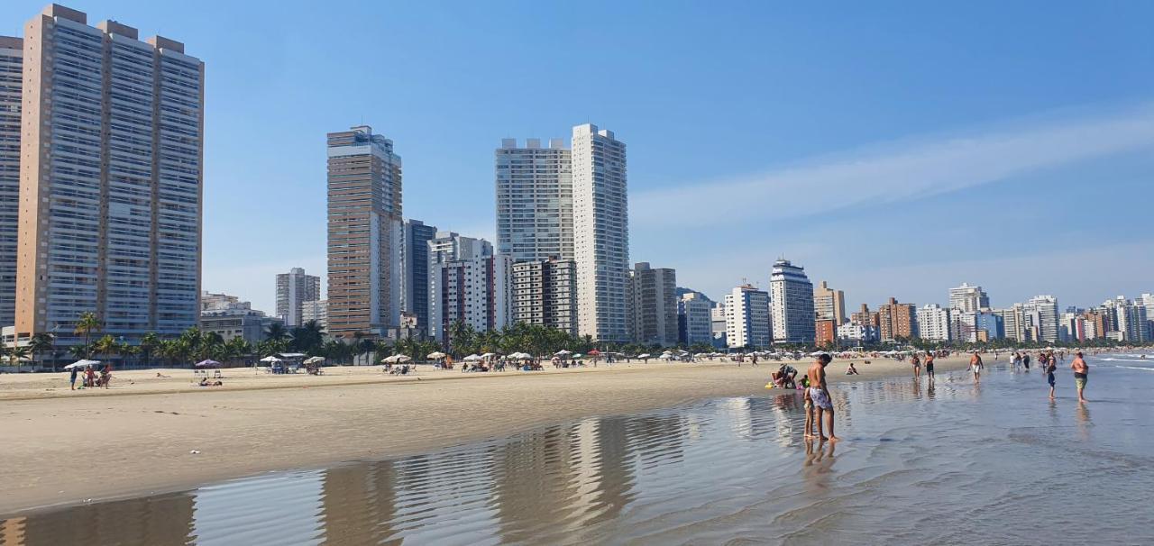 Apartamento Kit Praia Grande Na Guilhermina Frente Mar Leilighet Eksteriør bilde